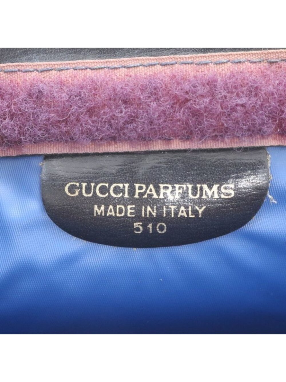 Gucci Vintage GG Supreme Leather Clutch Pouch Commuting Business Navy Ree - Picture 9 of 9